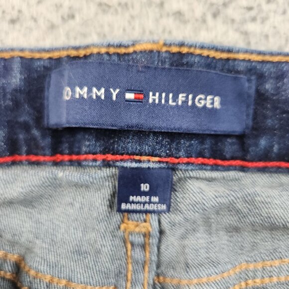 Tommy Hilfiger Women's Size 10 Skinny Modern Sleek Dark Blue Cotton Blend Jeans - Picture 8 of 11